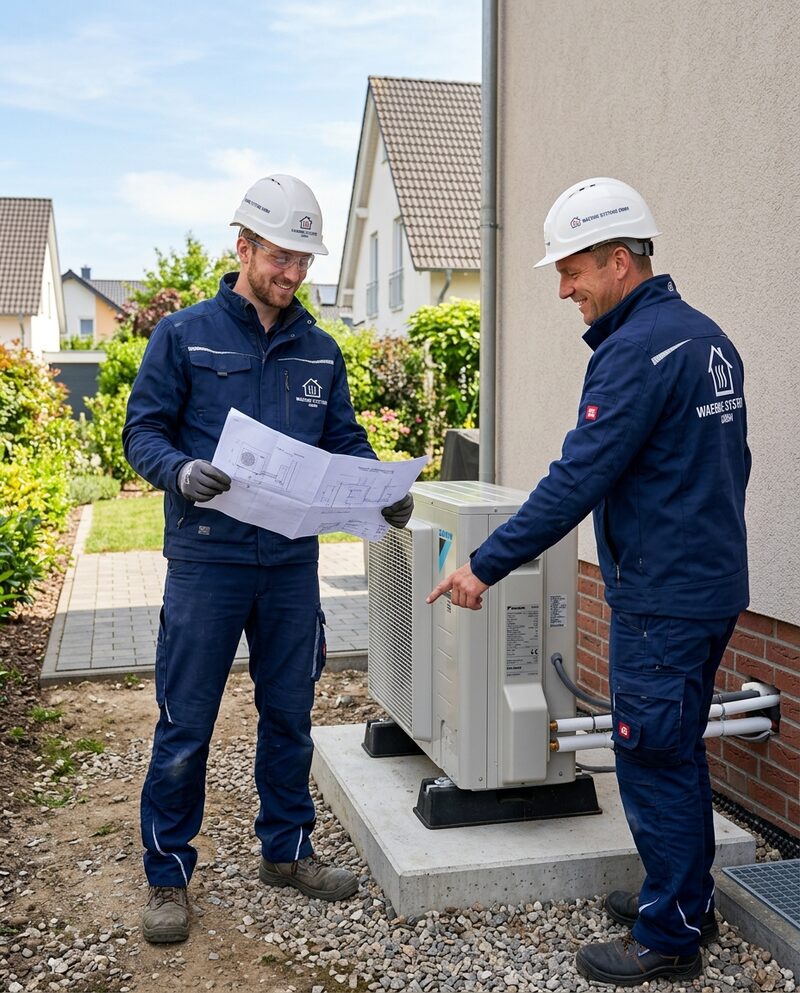 Tiefbau-Fachkräfte in gebrandeter Arbeitskleidung des SHK-Partners